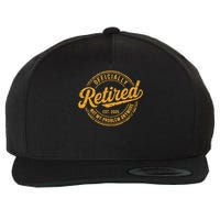 Retired 2025 Not My Problem Anymore Wool Snapback Cap