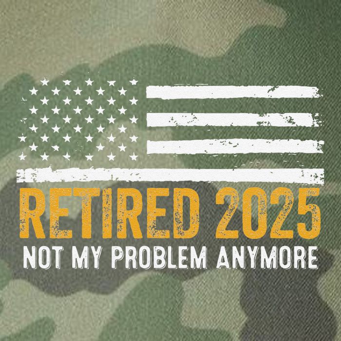 Retired 2025 Not My Problem Anymore Retirement Retired Legacy Tie Dye Trucker Hat