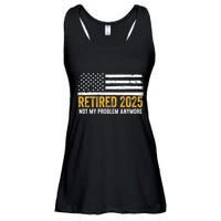 Retired 2025 Not My Problem Anymore Retirement Retired Ladies Essential Flowy Tank