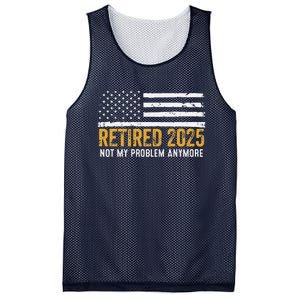 Retired 2025 Not My Problem Anymore Retirement Retired Mesh Reversible Basketball Jersey Tank