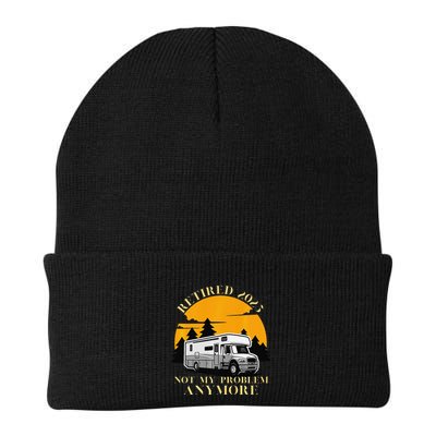 Retired 2025 Not My Problem Anymore Camping Retirement Beanie