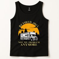 Retired 2025 Not My Problem Anymore Camping Retirement Tank Top