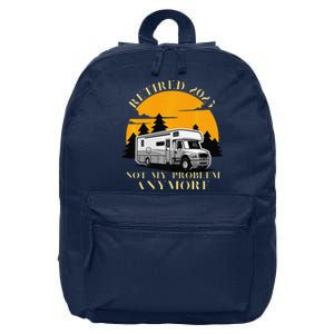 Retired 2025 Not My Problem Anymore Camping Retirement 16 in Basic Backpack