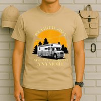 Retired 2025 Not My Problem Anymore Camping Retirement T-Shirt