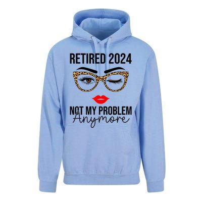 Retired 2024 Not My Problem Anymore Unisex Surf Hoodie