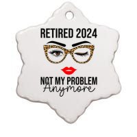 Retired 2024 Not My Problem Anymore Ceramic Star Ornament