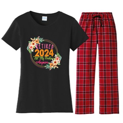 Retired 2024 Not My Problem Anymore Women's Flannel Pajama Set