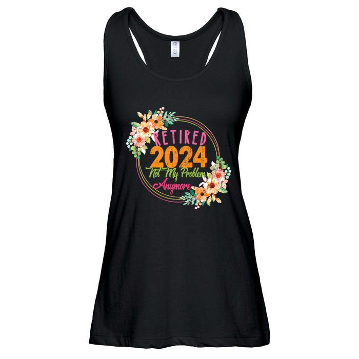 Retired 2024 Not My Problem Anymore Ladies Essential Flowy Tank