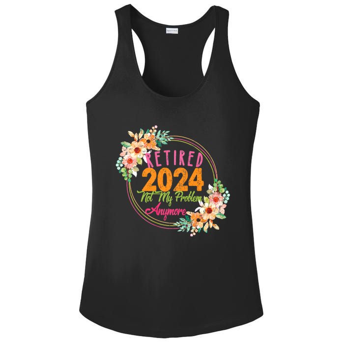 Retired 2024 Not My Problem Anymore Ladies PosiCharge Competitor Racerback Tank