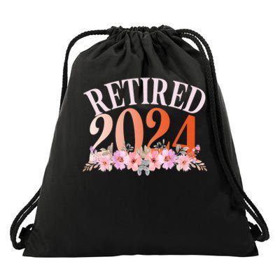 Retired 2024 Not My Problem Anymore Drawstring Bag