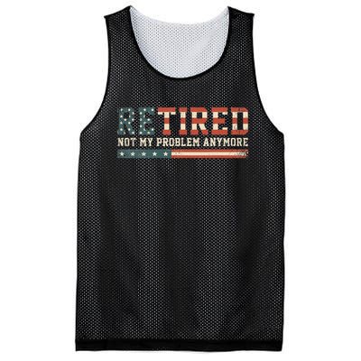  Retired 2025 Not My Problem Anymore  Mesh Reversible Basketball Jersey Tank