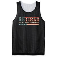  Retired 2025 Not My Problem Anymore  Mesh Reversible Basketball Jersey Tank