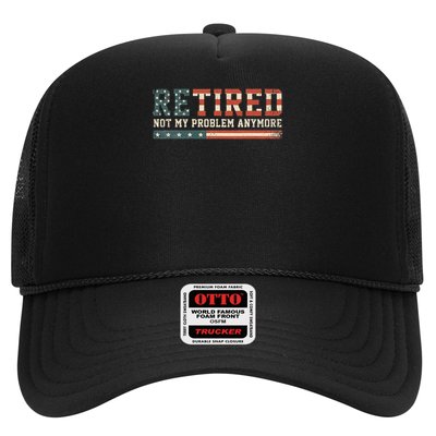  Retired 2025 Not My Problem Anymore  Trucker Hat