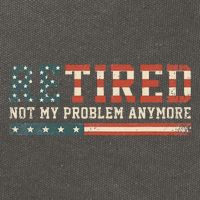  Retired 2025 Not My Problem Anymore  Cotton Canvas Backpack