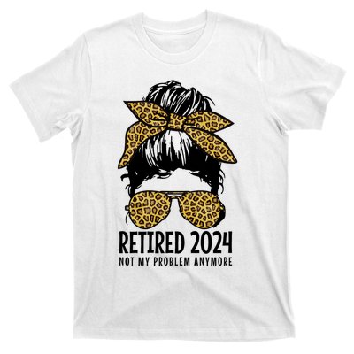 Retired 2024 Not My Problem Anymore Vintage Funny T-Shirt