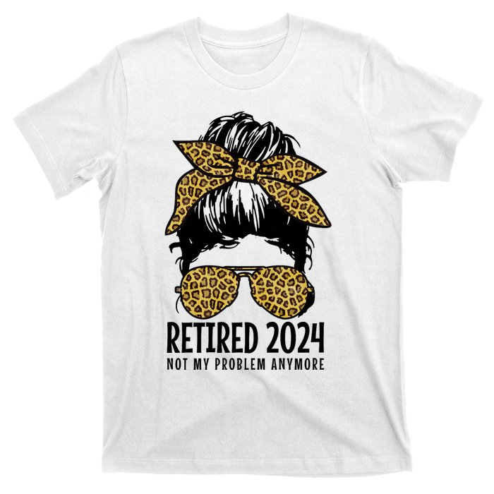 Retired 2024 Not My Problem Anymore Vintage Funny T-Shirt