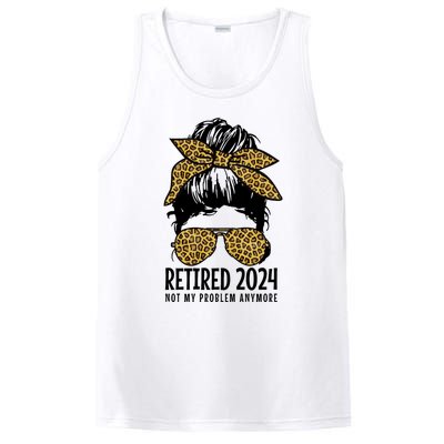 Retired 2024 Not My Problem Anymore Vintage Funny PosiCharge Competitor Tank