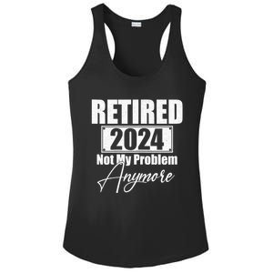 Retired 2024 Not My Problem Anymore Funny Ladies PosiCharge Competitor Racerback Tank