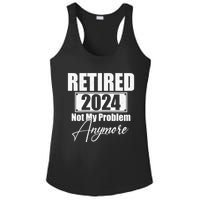 Retired 2024 Not My Problem Anymore Funny Ladies PosiCharge Competitor Racerback Tank