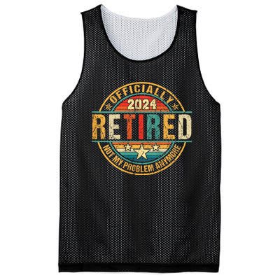 Retired 2024 Not My Problem Anymore Mesh Reversible Basketball Jersey Tank