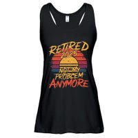 Retired 2025 Not My Problem Anymore Funny Retirement Ladies Essential Flowy Tank
