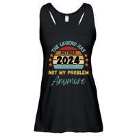 Retired 2024 Not My Problem Anymore The Legend Has Retired Ladies Essential Flowy Tank