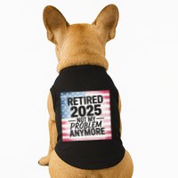 Retired 2025 Not My Problem Anymore Vintage Usa Flag Doggie Tank