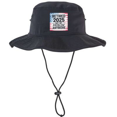 Retired 2025 Not My Problem Anymore Vintage Usa Flag Bucket Hat