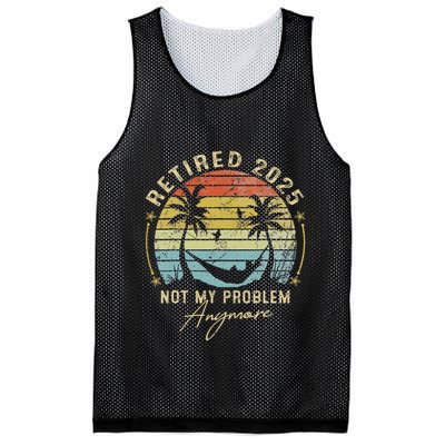 Retired 2025 Not My Problem Anymore Vintage Retirement 2025 Mesh Reversible Basketball Jersey Tank