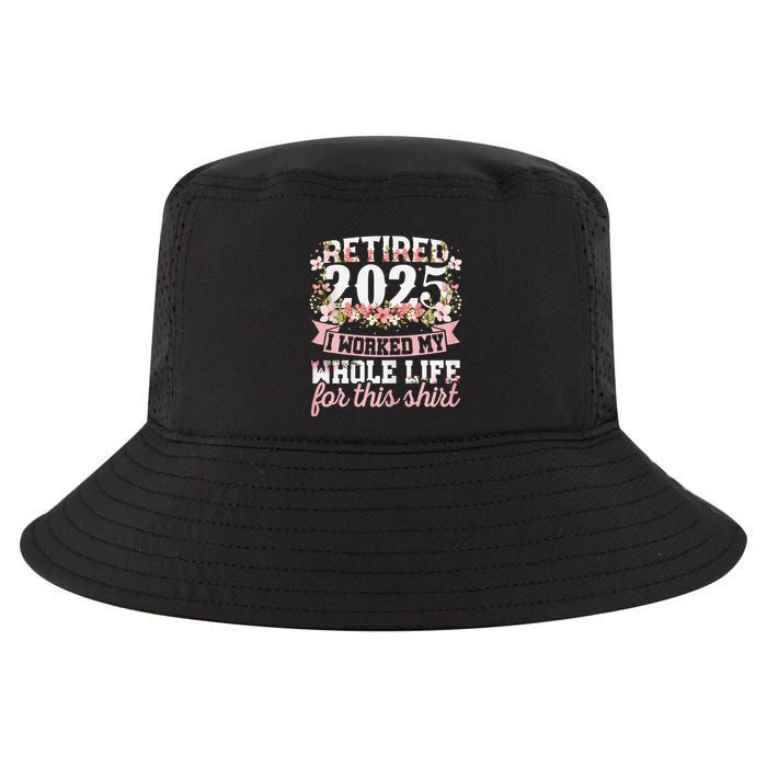 Retired 2025 Not My Problem Anymore Retirement 2025 Women Cool Comfort Performance Bucket Hat