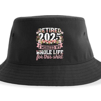 Retired 2025 Not My Problem Anymore Retirement 2025 Women Sustainable Bucket Hat