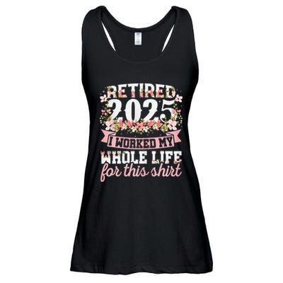 Retired 2025 Not My Problem Anymore Retirement 2025 Women Ladies Essential Flowy Tank