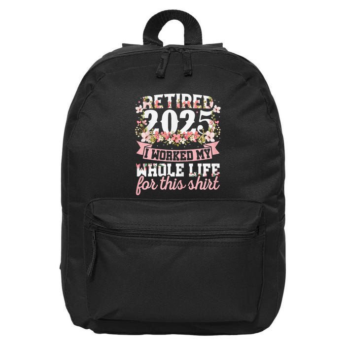 Retired 2025 Not My Problem Anymore Retirement 2025 Women 16 in Basic Backpack