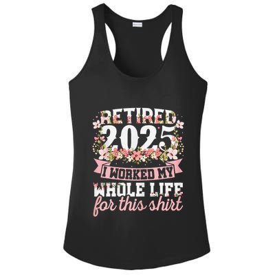 Retired 2025 Not My Problem Anymore Retirement 2025 Women Ladies PosiCharge Competitor Racerback Tank