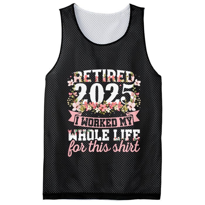 Retired 2025 Not My Problem Anymore Retirement 2025 Women Mesh Reversible Basketball Jersey Tank