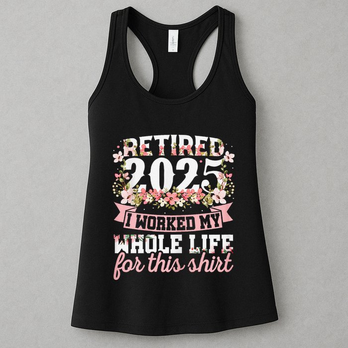 Retired 2025 Not My Problem Anymore Retirement 2025 Women Womens Tank Top