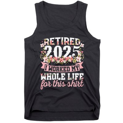 Retired 2025 Not My Problem Anymore Retirement 2025 Women Tank Top