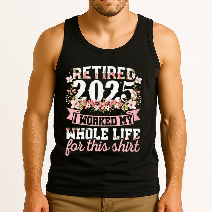 Retired 2025 Not My Problem Anymore Retirement 2025 Women Tank Top