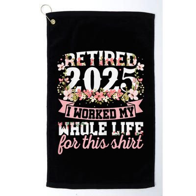 Retired 2025 Not My Problem Anymore Retirement 2025 Women Golf Towel