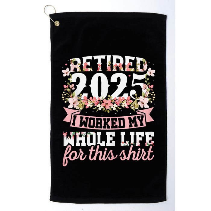 Retired 2025 Not My Problem Anymore Retirement 2025 Women Golf Towel