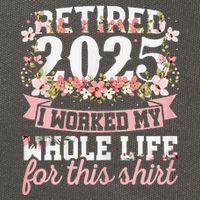 Retired 2025 Not My Problem Anymore Retirement 2025 Women Cotton Canvas Backpack