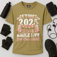 Retired 2025 Not My Problem Anymore Retirement 2025 Women Performance Shirt