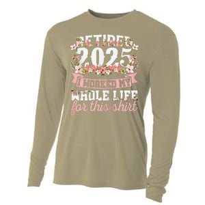 Retired 2025 Not My Problem Anymore Retirement 2025 Women Cooling Performance Long Sleeve Crew