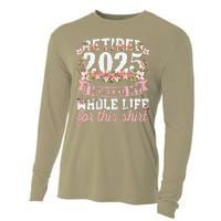 Retired 2025 Not My Problem Anymore Retirement 2025 Women Cooling Performance Long Sleeve Crew