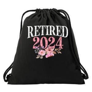 Retired 2024 Not My Problem Anymore Drawstring Bag