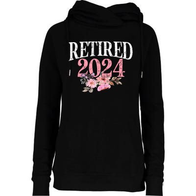 Retired 2024 Not My Problem Anymore Womens Funnel Neck Pullover Hood