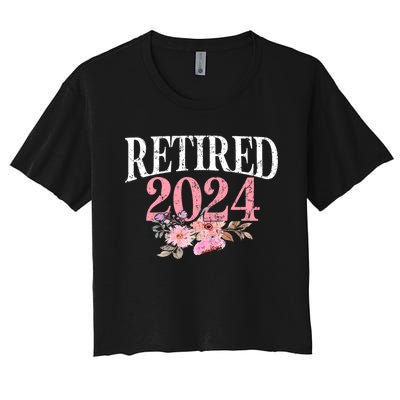 Retired 2024 Not My Problem Anymore Women's Crop Top Tee