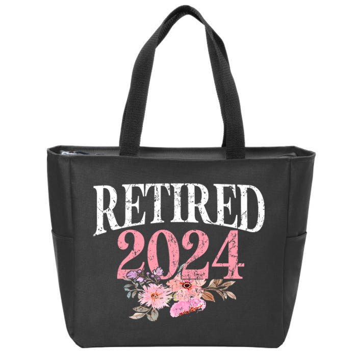 Retired 2024 Not My Problem Anymore Zip Tote Bag