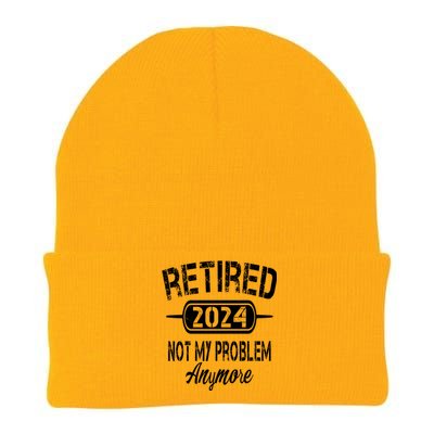 Retired 2024 Not My Problem Anymore Knit Cap Winter Beanie