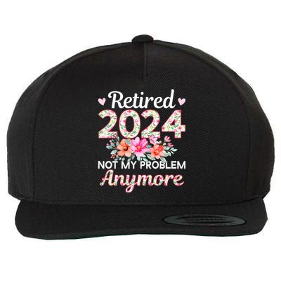 Retired 2024 Not My Problem Anymore Wool Snapback Cap